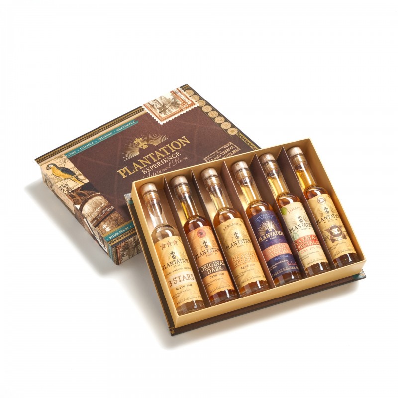 Rhum Dégustation Set 6 échantillons Coffret Cadeau Box