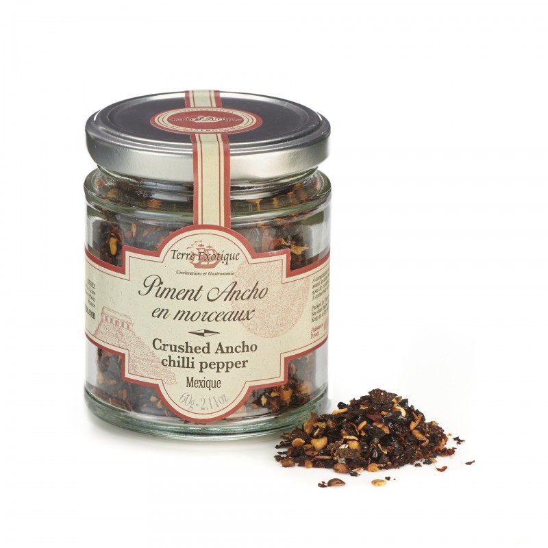 Terre Exotique - Piment Ancho en morceaux Terre Exotique - Piment Ancho en morceaux