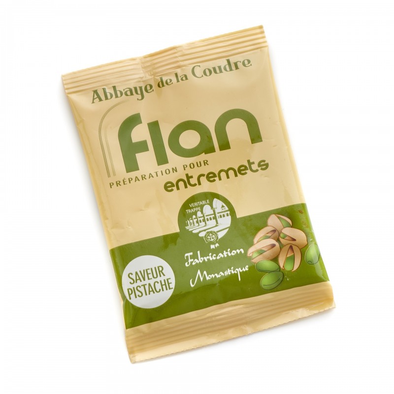 Abbaye de la Coudre - Pistachio flavor flan Abbaye de la Coudre - Pistachio flavor flan