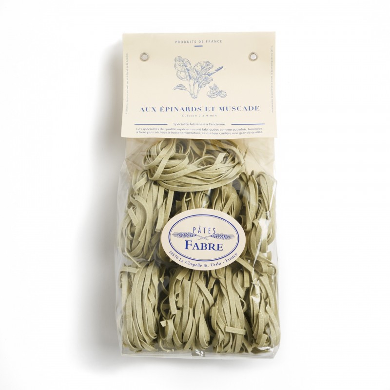 Pâtes Fabre - Spinach and nutmeg tagliatelle Pâtes Fabre - Spinach and nutmeg tagliatelle