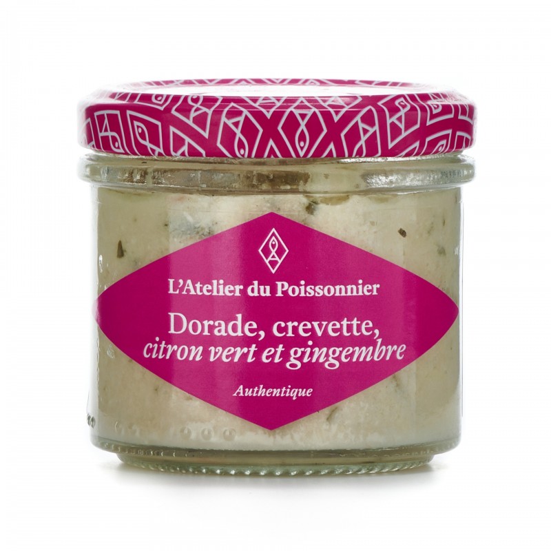 L'Atelier du Poissonnier - Rillettes de dorade, crevette, citron vert et gingembre